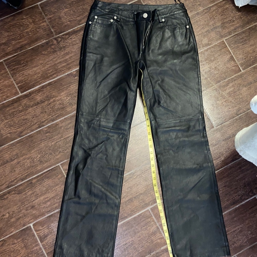 Leather Black Women's Jeans